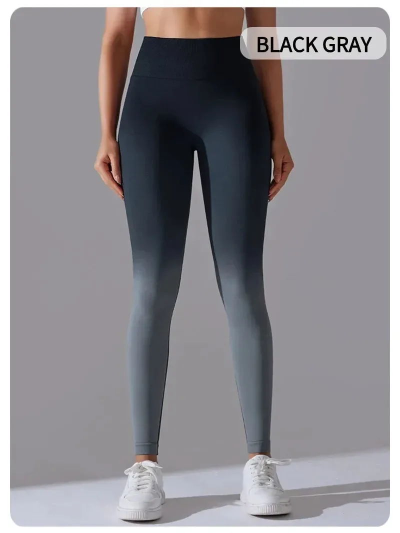 Lycra High Waisted Hip Lifting Leggings | Colorful