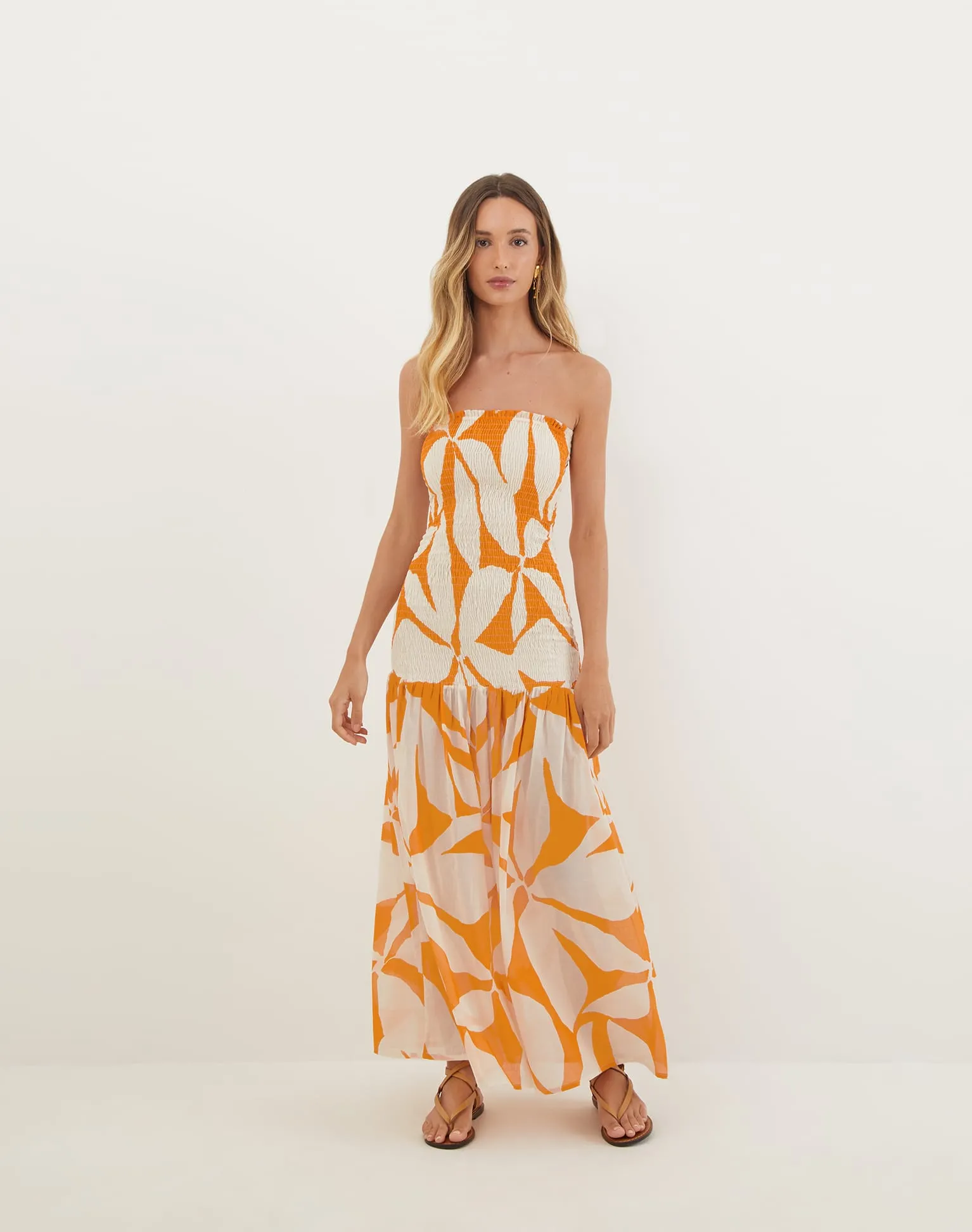 Maira Long Dress - Bossa Sunset