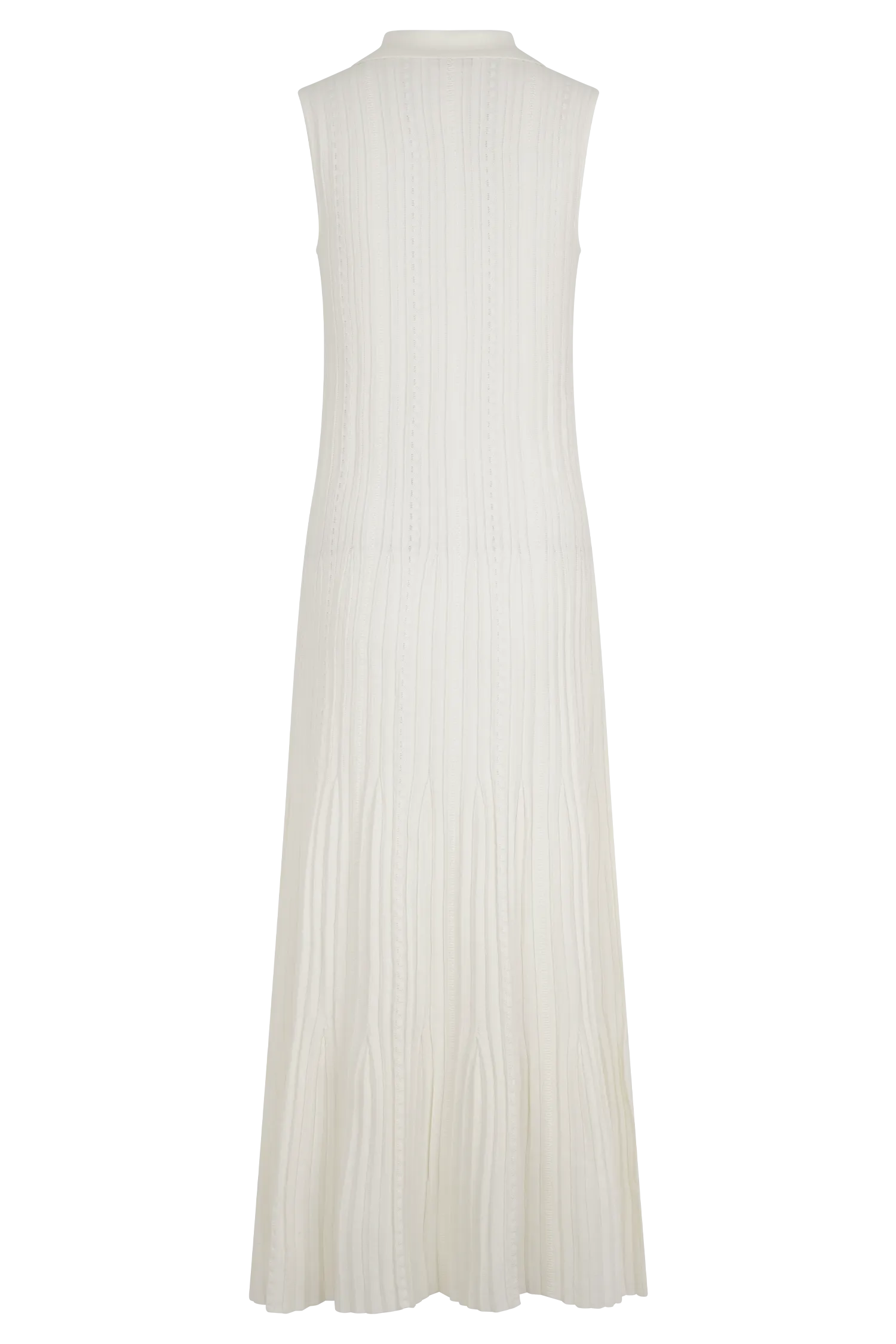 Margie Sleeveless Knit Midi Dress - White