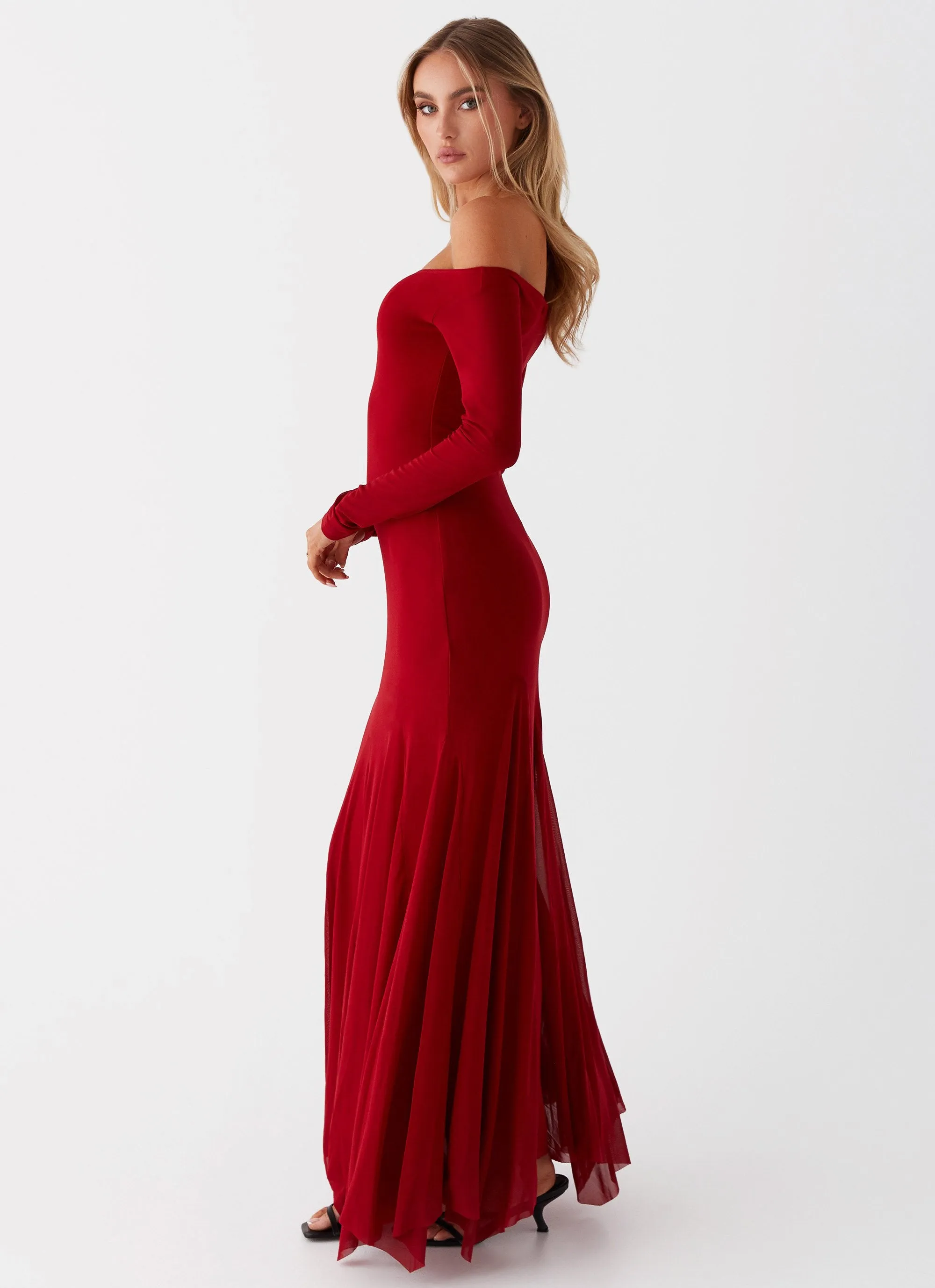 Maribel Maxi Dress - Red