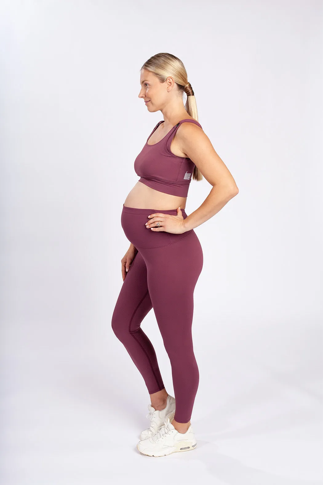 Maroon Maternity & Beyond Set