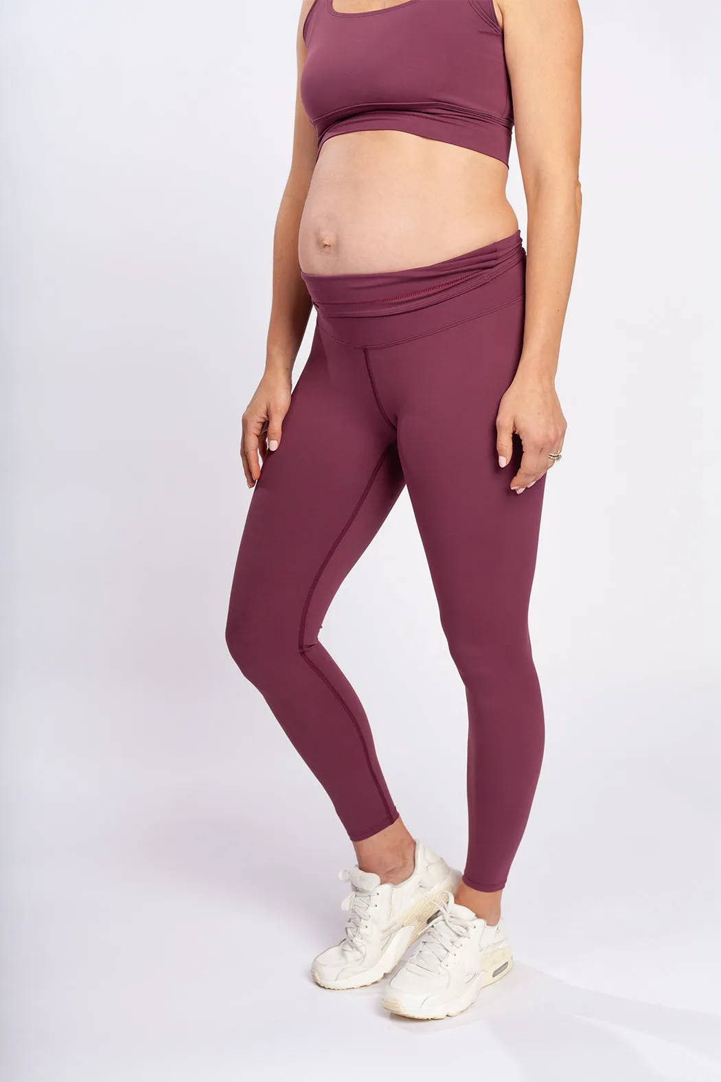 Maroon Maternity & Beyond Set