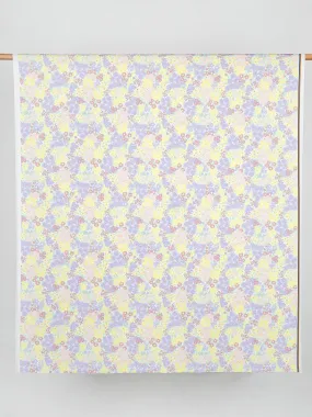 Matisse Inspired Daisy Recycled Swim Performance Knit - White   Lavender   Yellow - Swatch