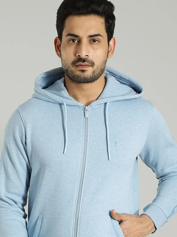 Men Solid Full Sleeve Sweatshirt with Hoodie