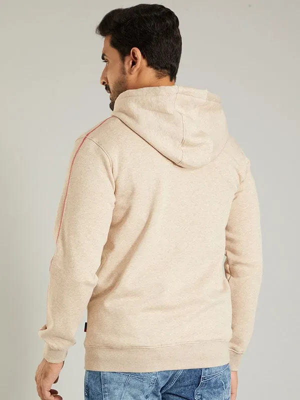 Men Solid Full Sleeve Sweatshirt with Hoodie