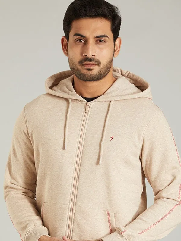 Men Solid Full Sleeve Sweatshirt with Hoodie