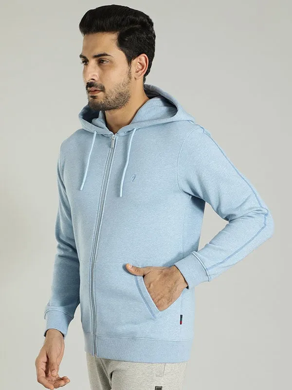 Men Solid Full Sleeve Sweatshirt with Hoodie