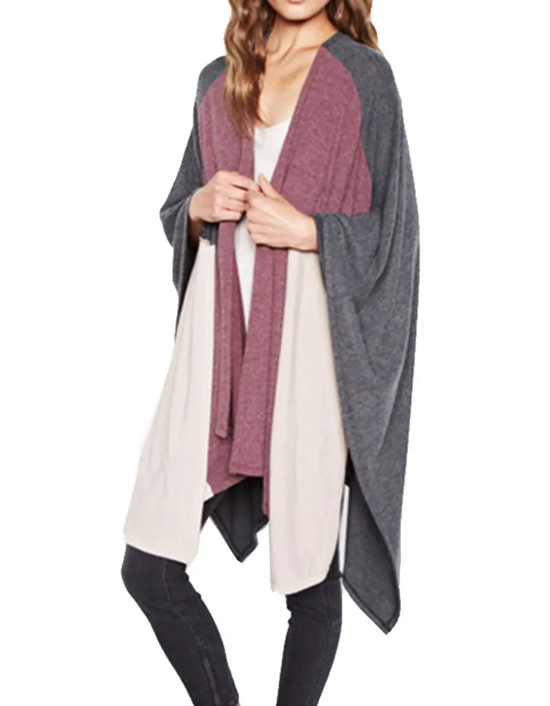 Michael Lauren Reeves Colorblock Blanket Wrap