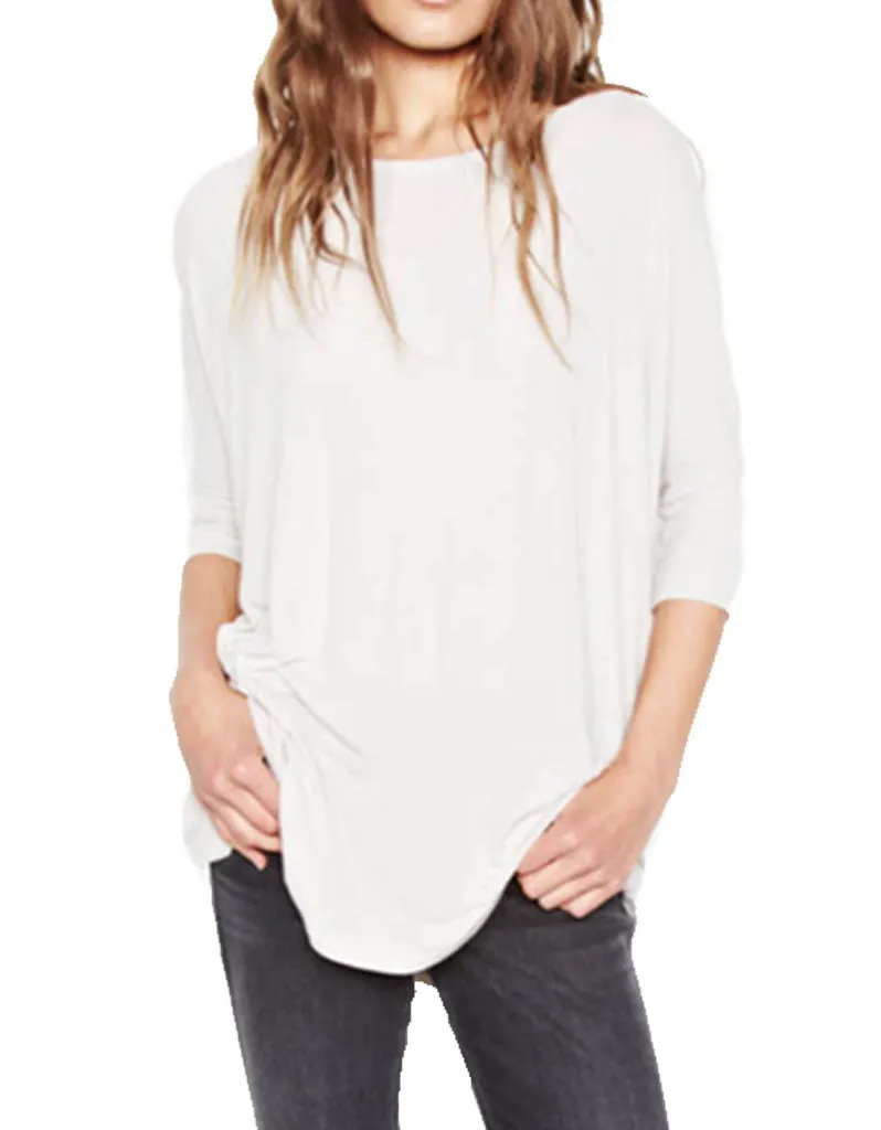 Michael Lauren York Scoop Neck Draped Tee