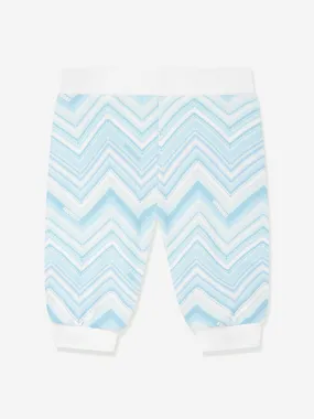 Missoni Baby Boys Zigzag Joggers in Blue