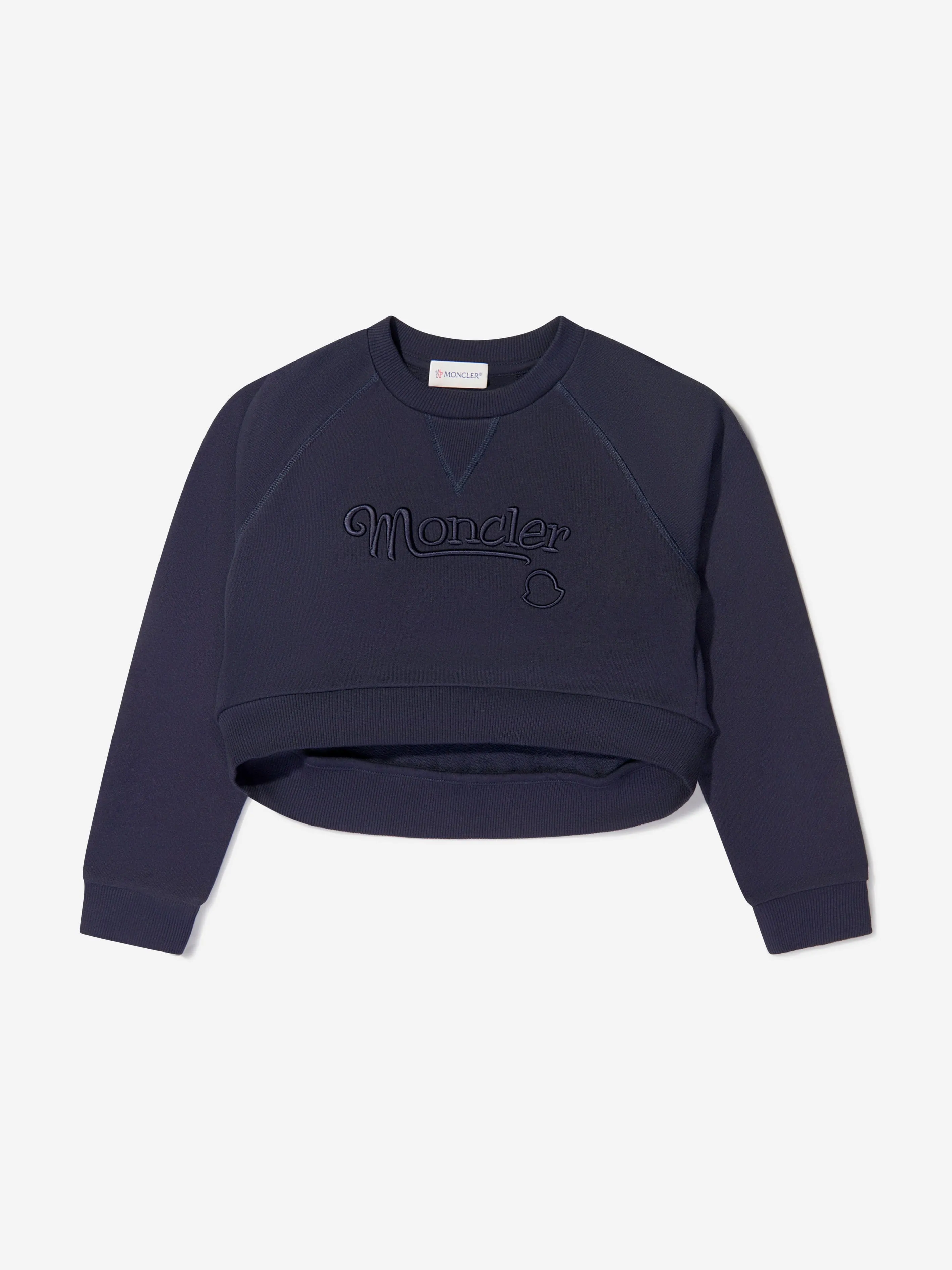 Moncler Enfant Girls Branded Cropped Sweatshirt