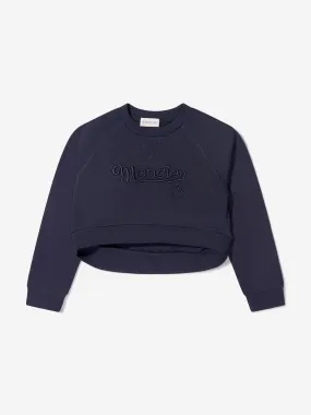 Moncler Enfant Girls Branded Cropped Sweatshirt