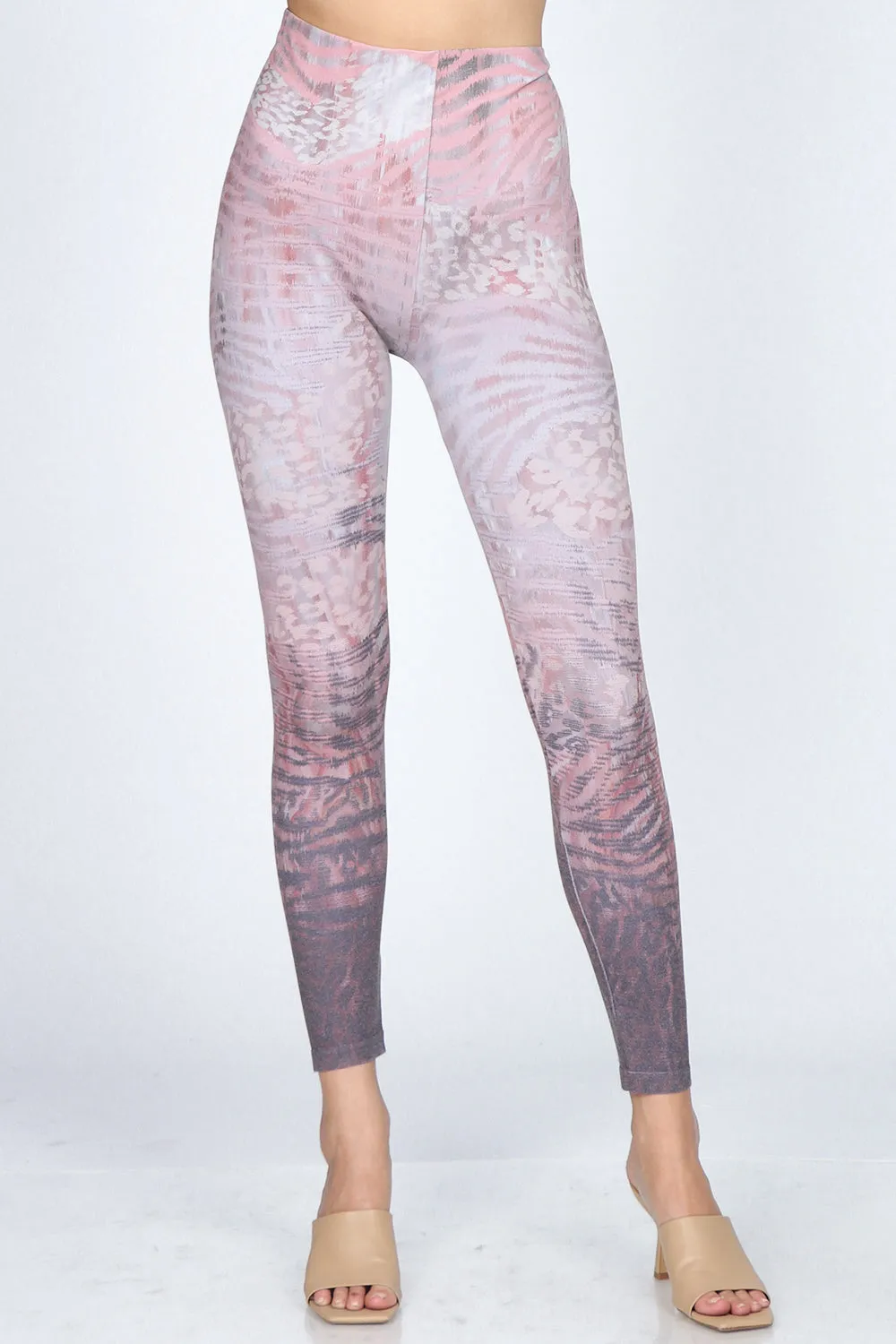 Monochromatic Animal Print Leggings