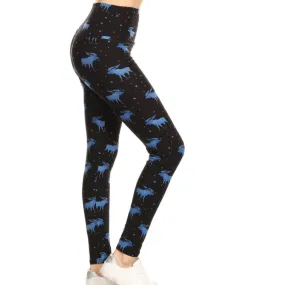 Moose Print Leggings