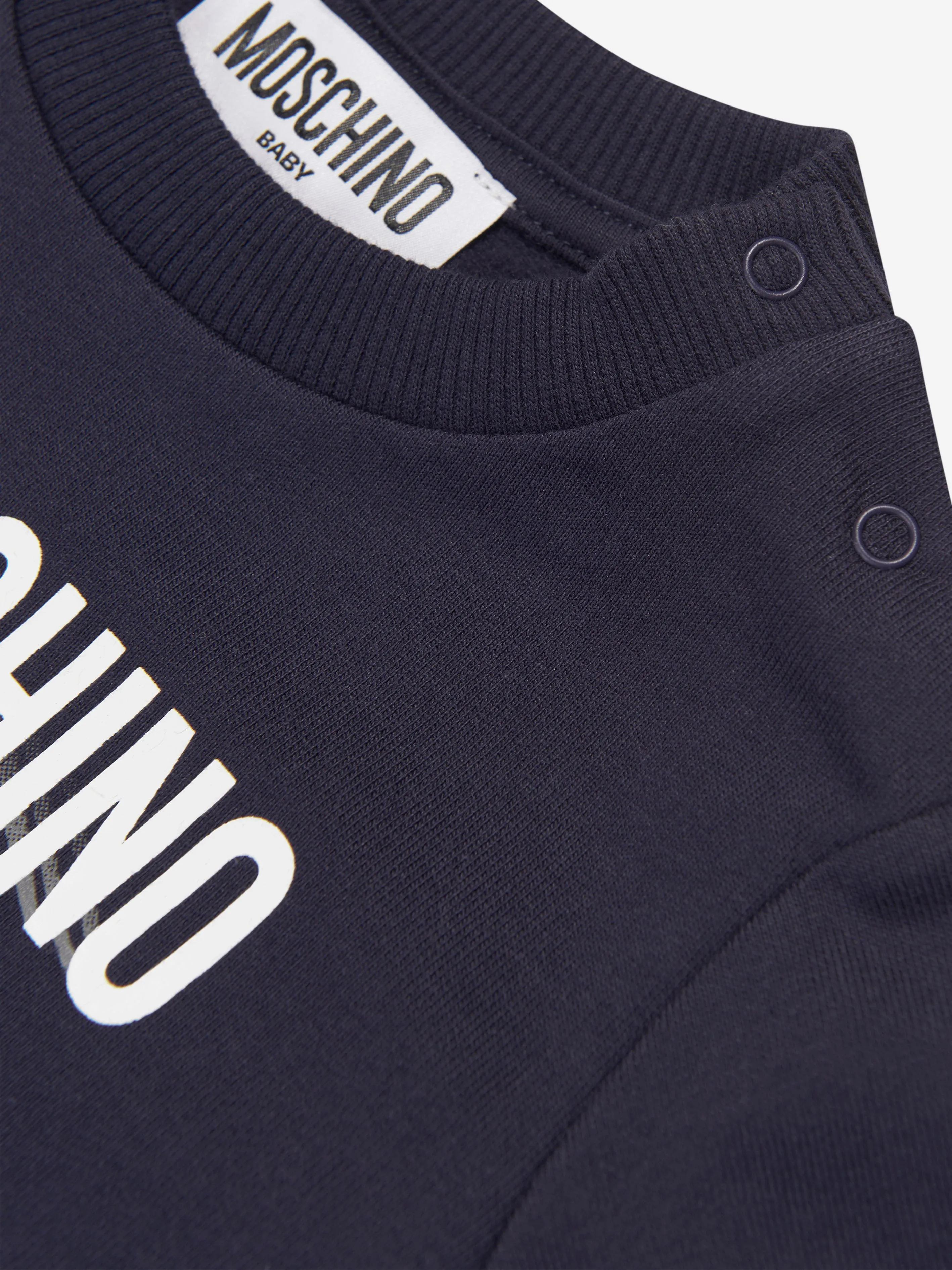 Moschino Baby Teddy Logo Sweatshirt in Navy