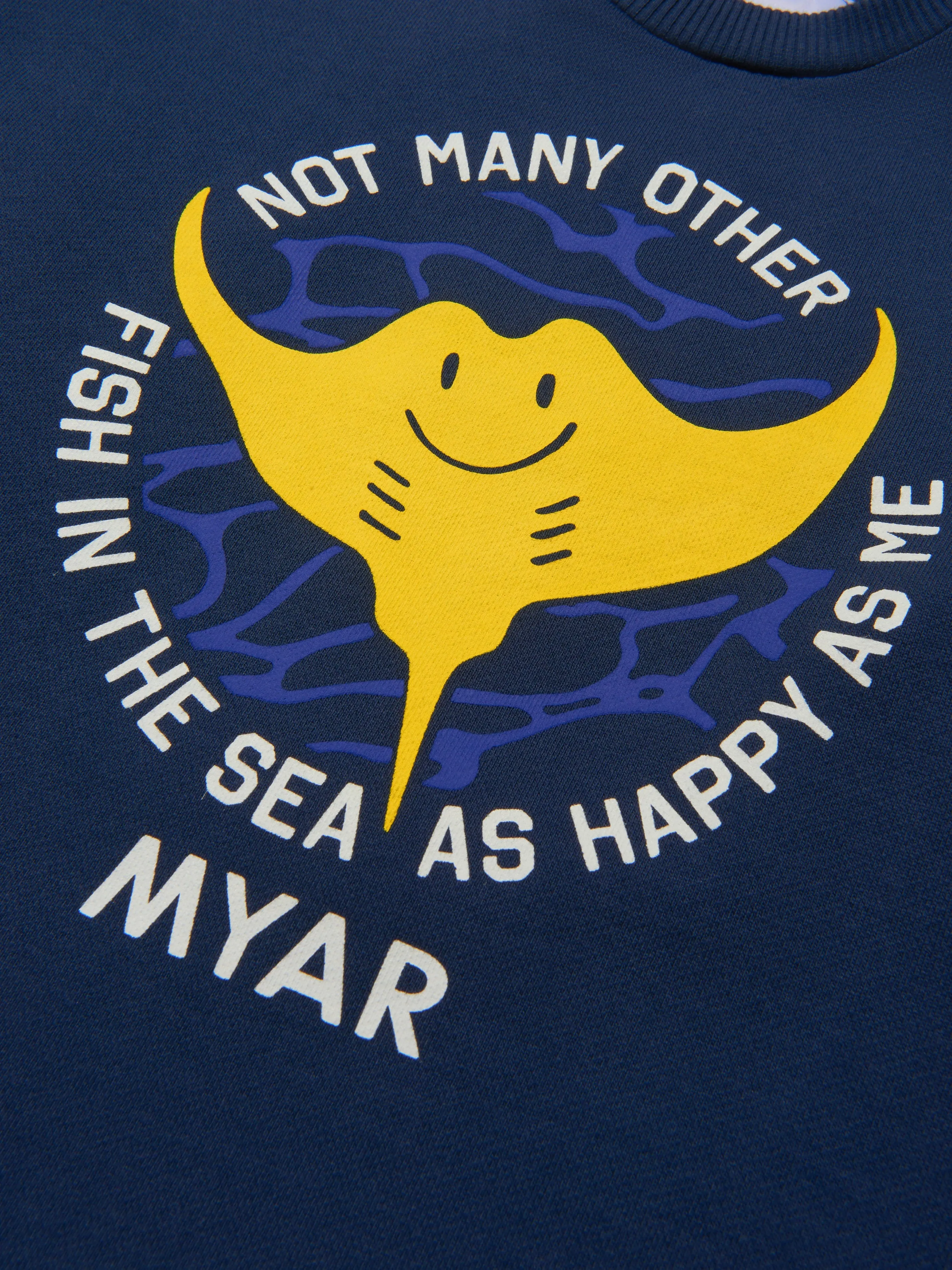 Myar Boys Cotton Fish Print Sweatshirt