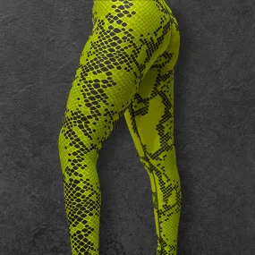 Neon Snake Print Leggings