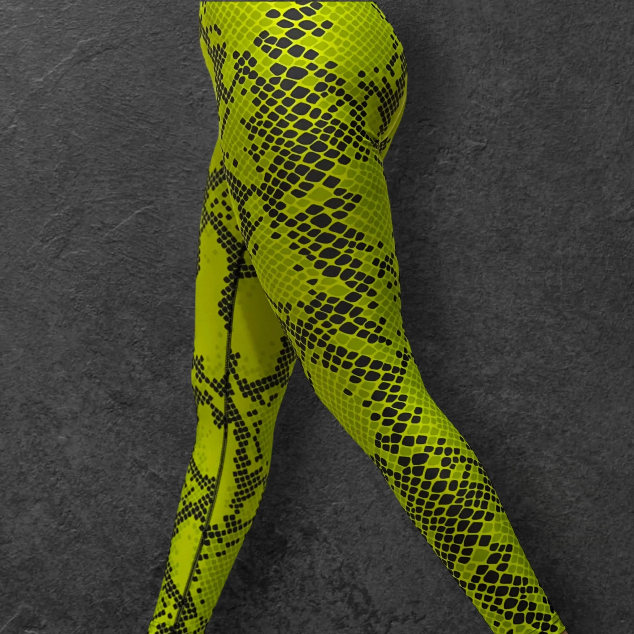 Neon Snake Print Leggings