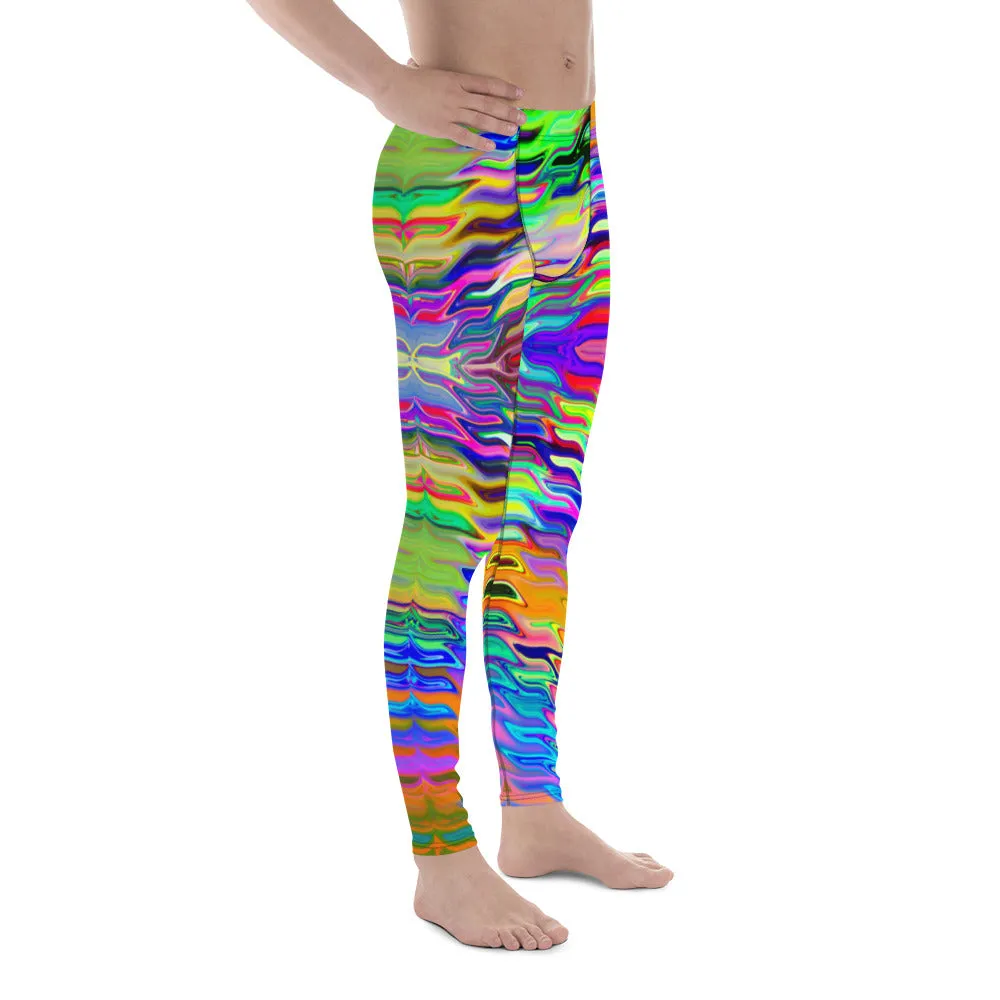 Neon Wave Men’s Leggings