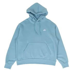 Nike SB Essential Logo Pullover Hoodie Denim Turquoise White