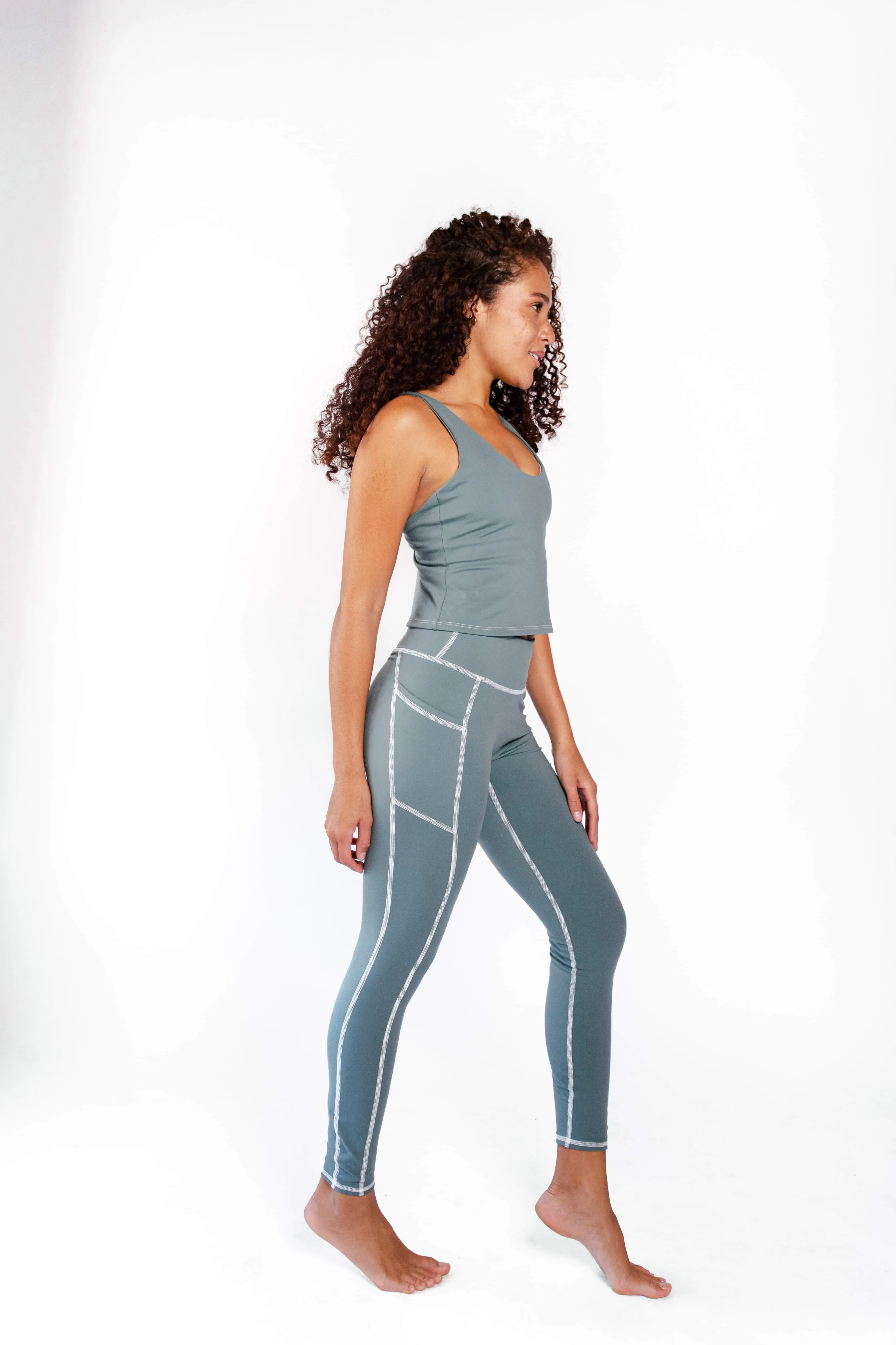 Non Stop Legging in Sage Green