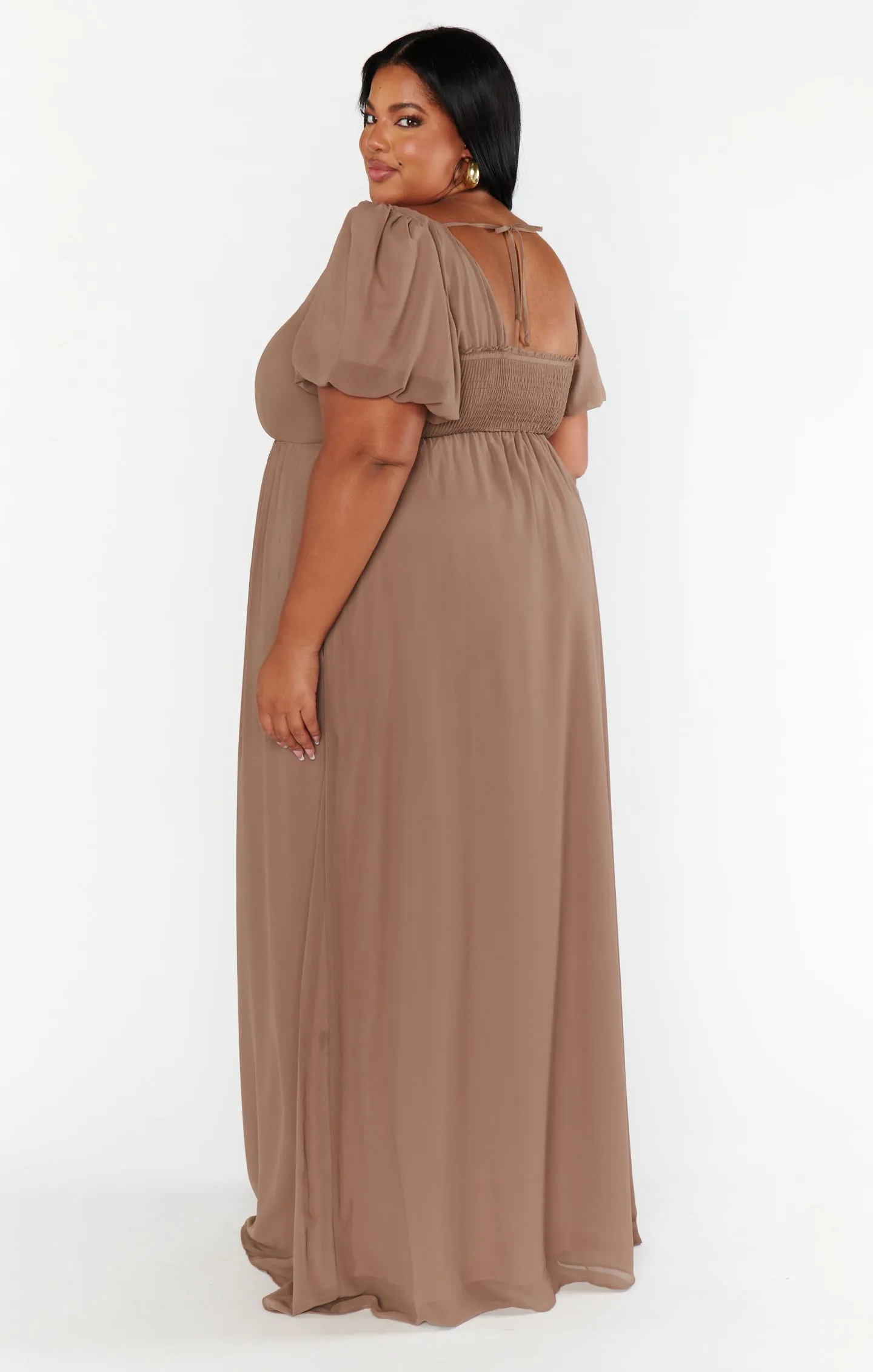 Nora Maxi Dress ~ Dune Chiffon