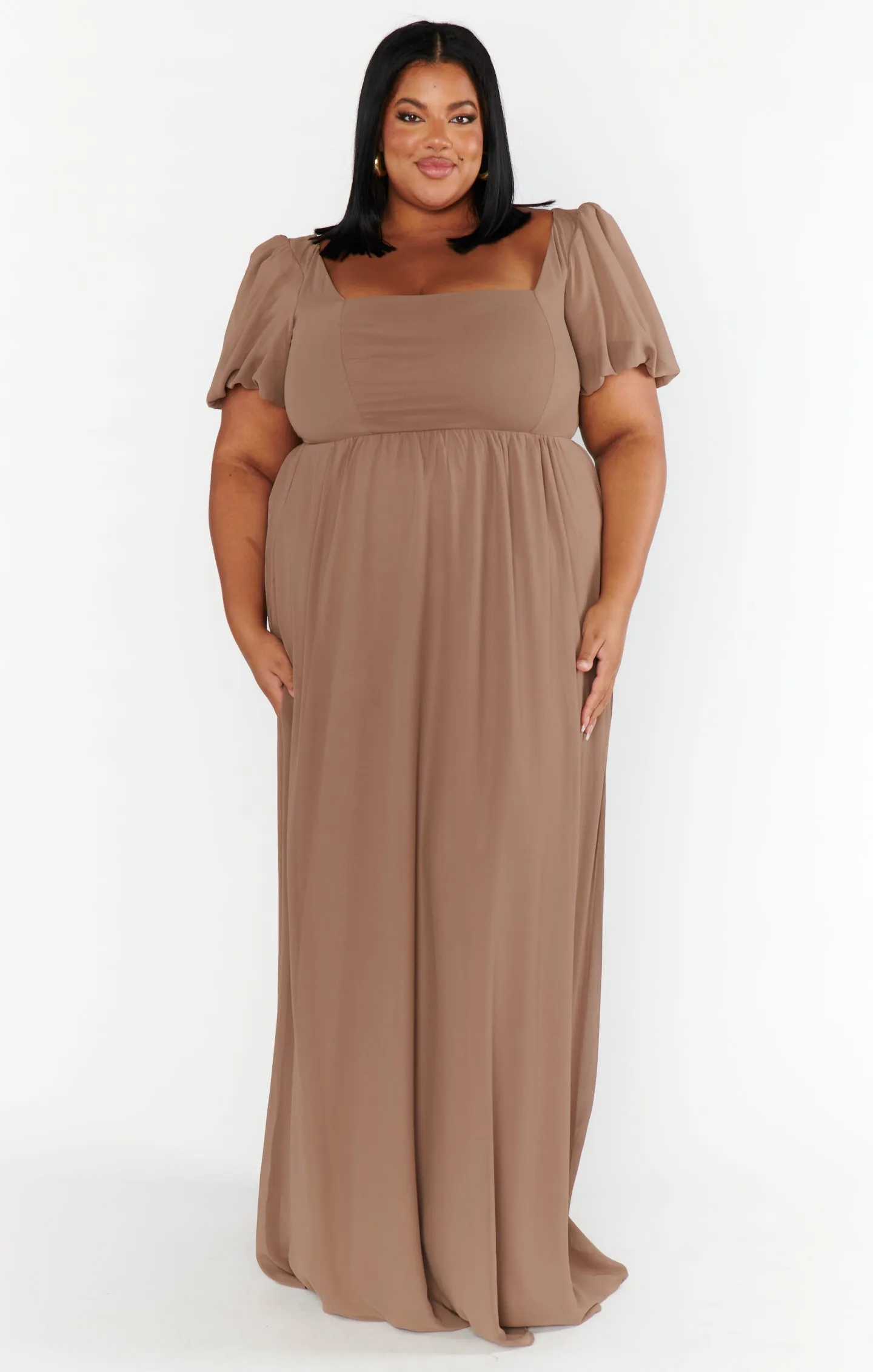 Nora Maxi Dress ~ Dune Chiffon