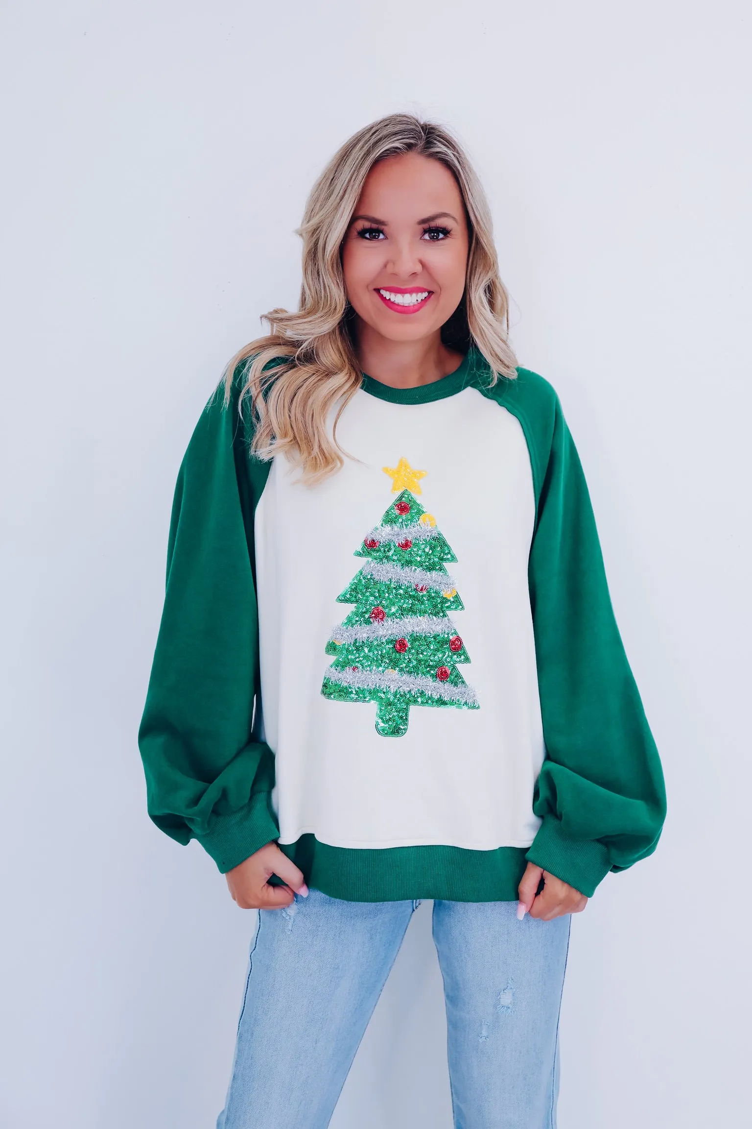 O' Christmas Tree Sequin Sweatshirt