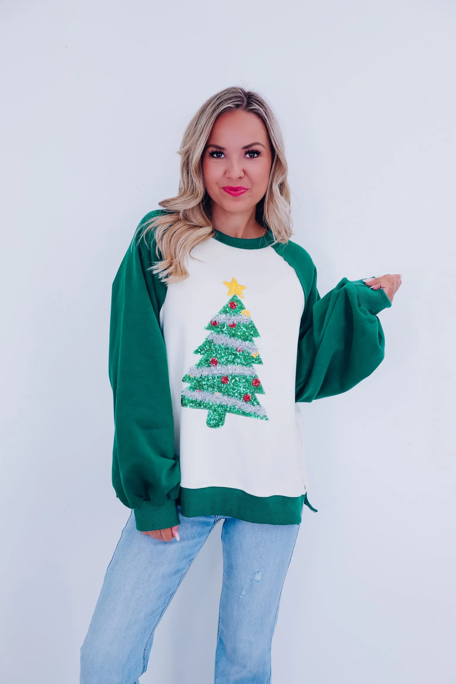 O' Christmas Tree Sequin Sweatshirt