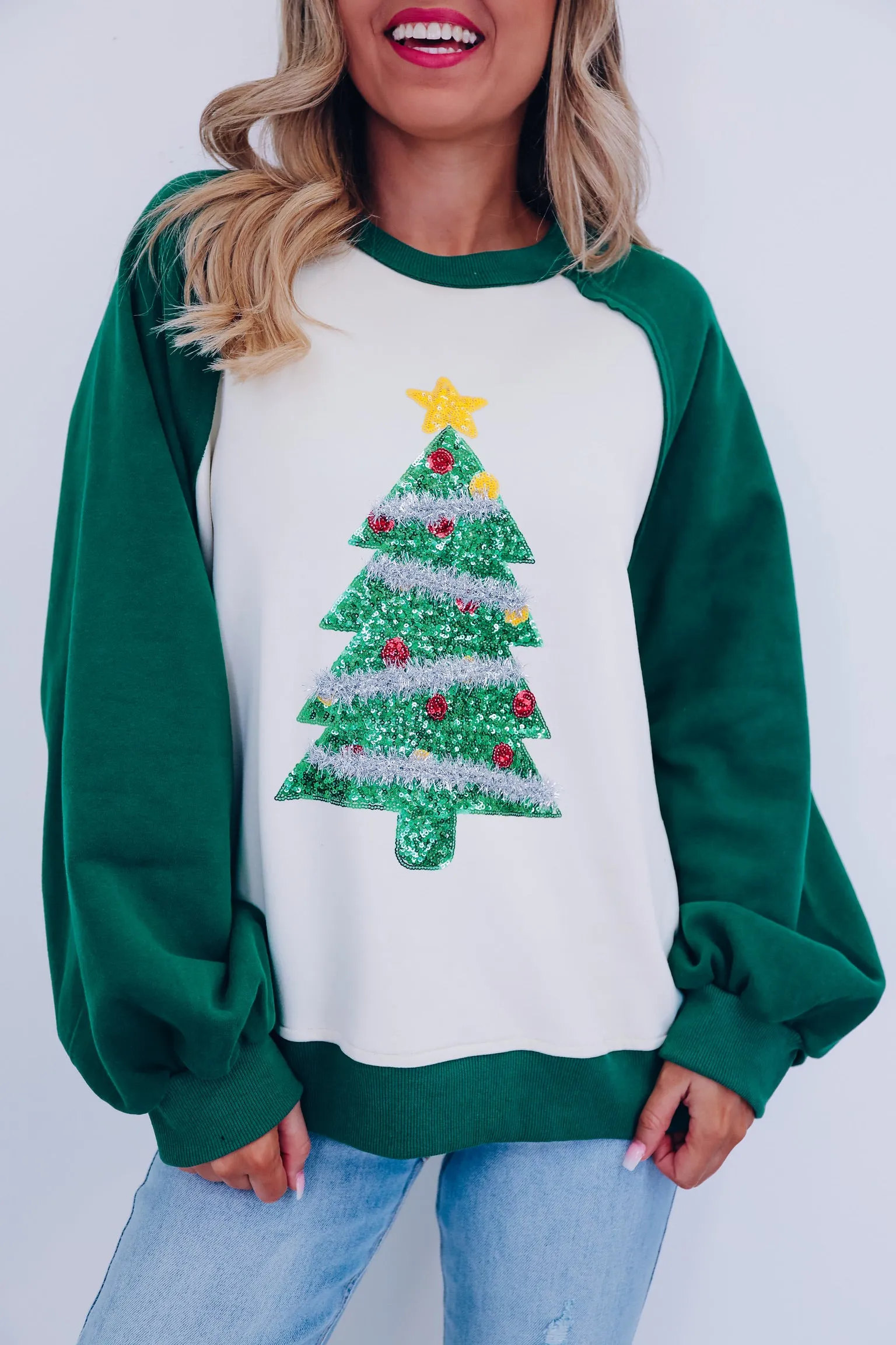 O' Christmas Tree Sequin Sweatshirt