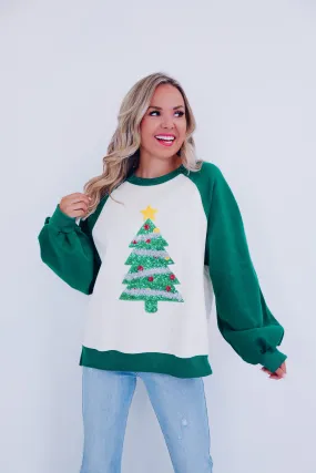 O' Christmas Tree Sequin Sweatshirt