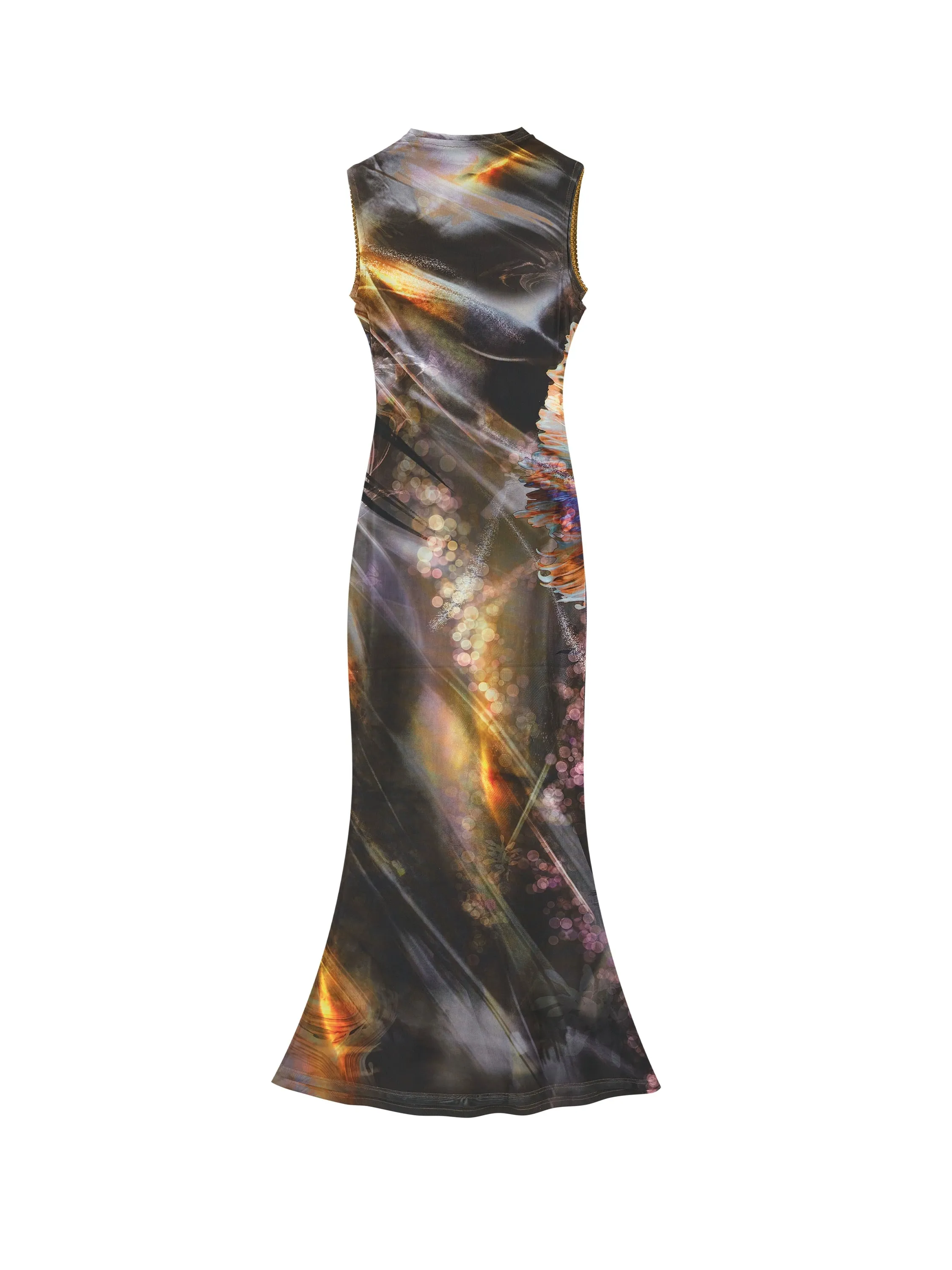 Of Akiva Abstract Print Maxi Dress