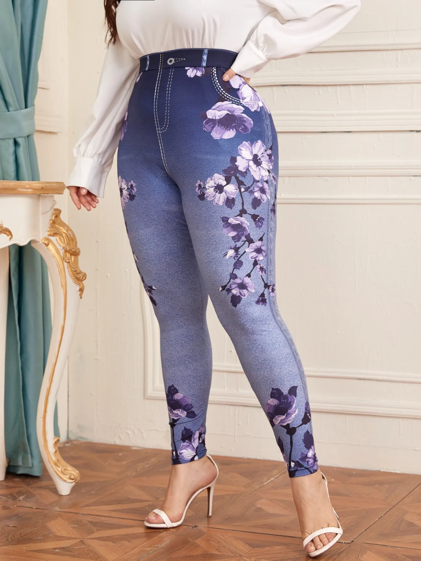 Ombre Long Plus Size Leggings