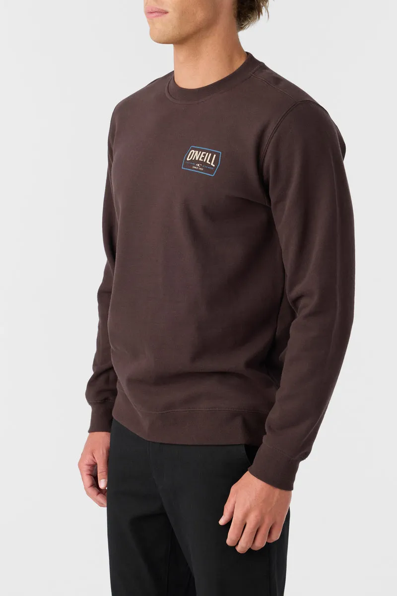 O'Neill Fifty Two Crew Sweatshirt-Seal Brown