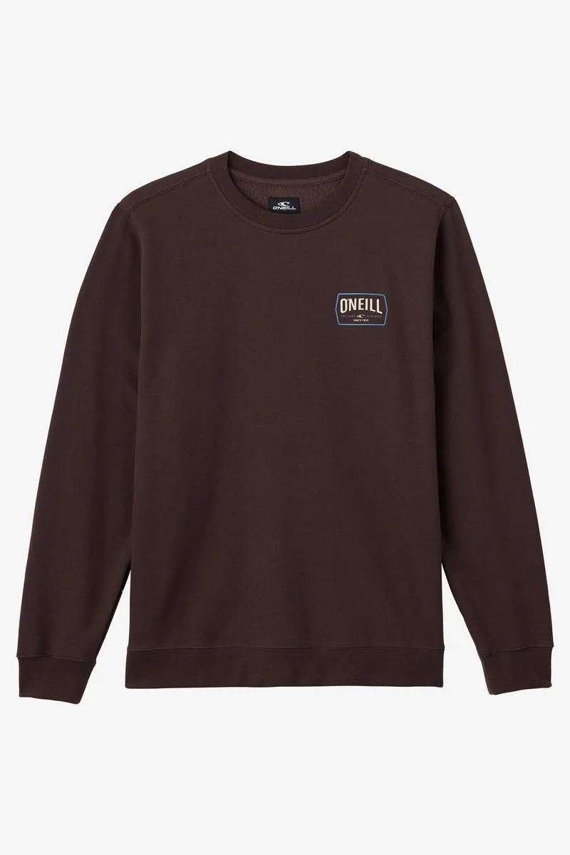 O'Neill Fifty Two Crew Sweatshirt-Seal Brown