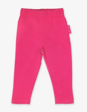 Organic Pink Basic Leggings