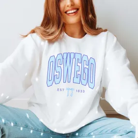 Oswego Est 1833 Bow Sweatshirt