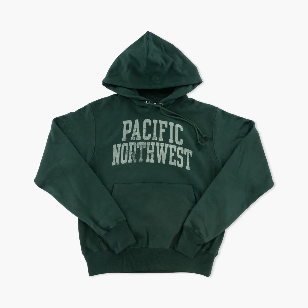 Pacific Northwest Dark Green Reverse Weave Hoodie