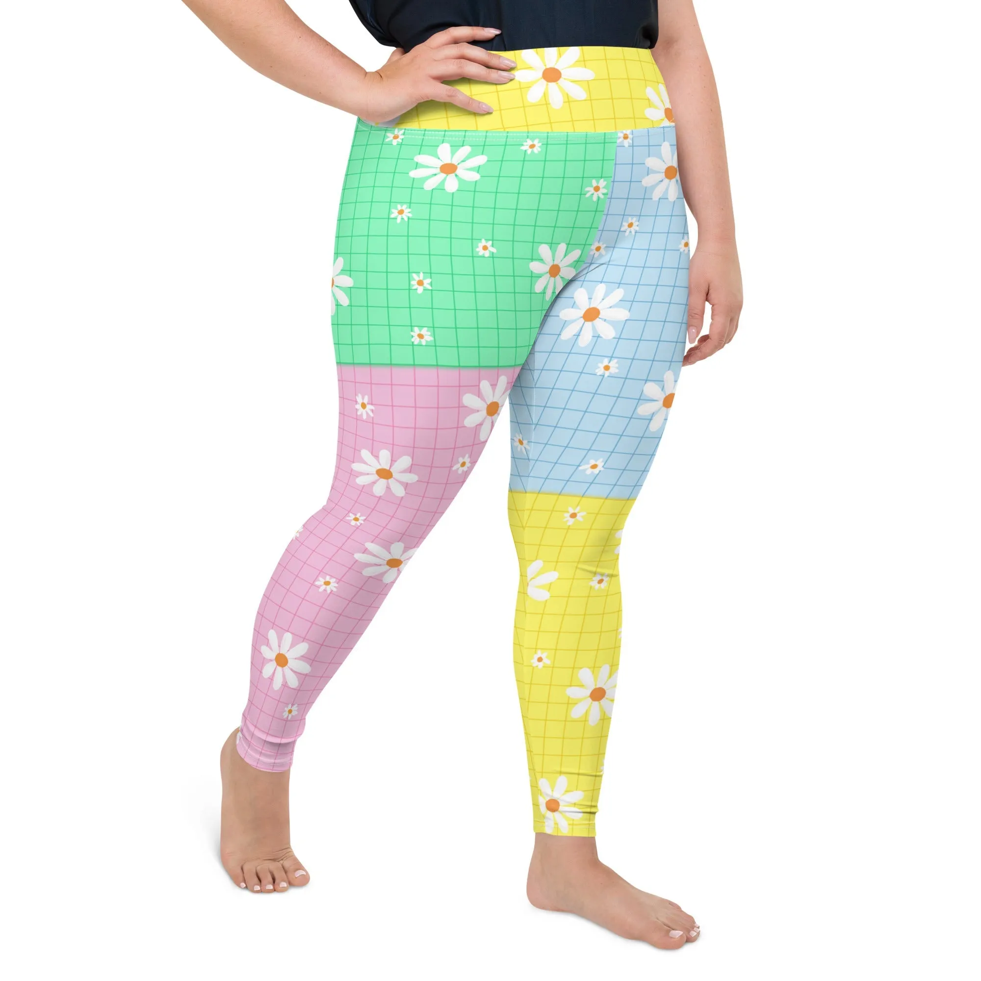 Pastel Patches Plus Size Leggings