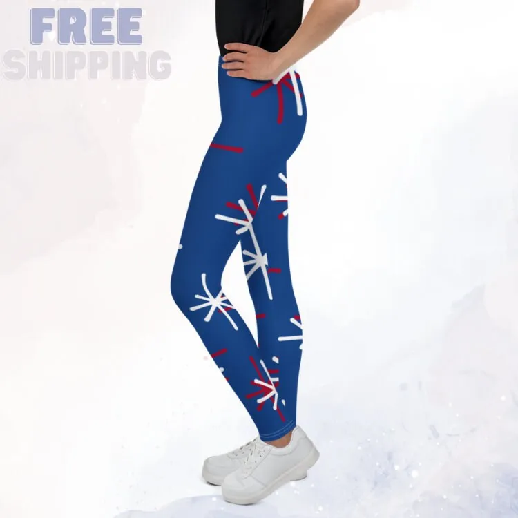 Patriotic Blue Youth Leggings