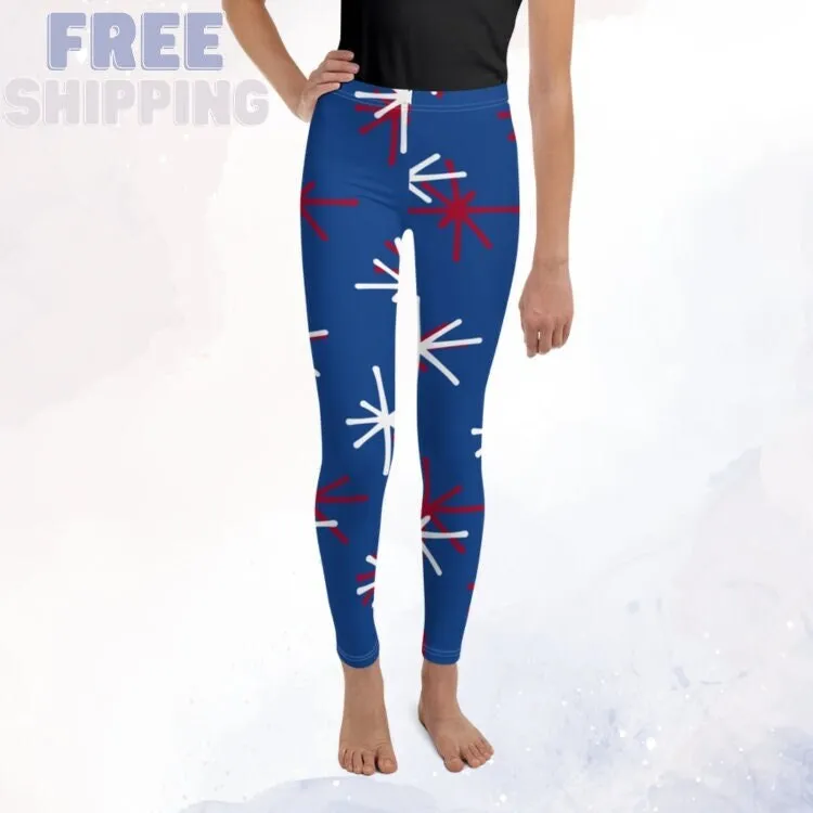 Patriotic Blue Youth Leggings