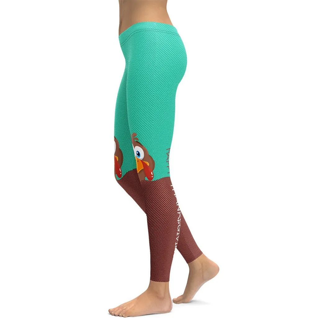 Peeking Turkey Leggings