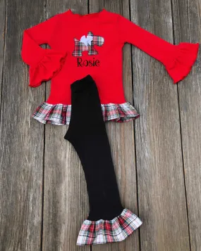 Personalized Scottie Dog Outfit