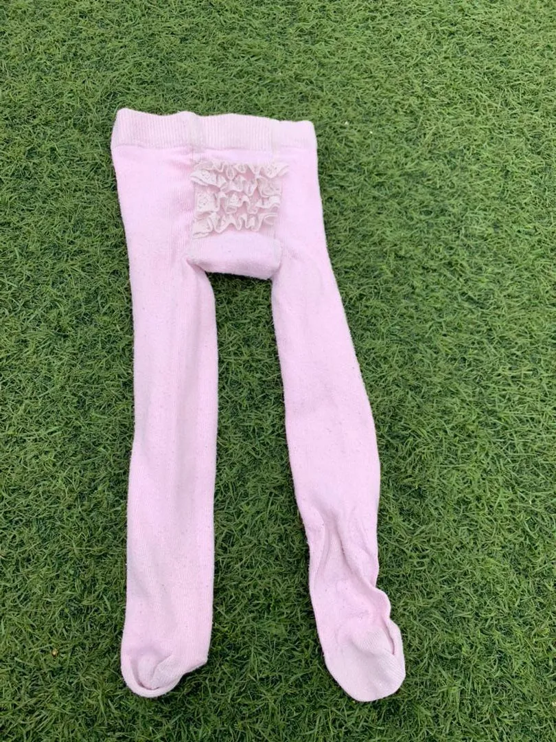 Pink baby leggings size 0-6months