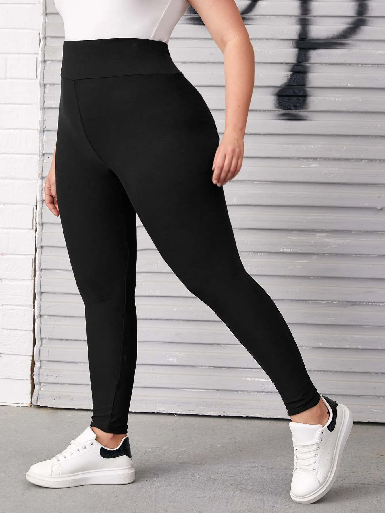 Plain Long Plus Size Leggings