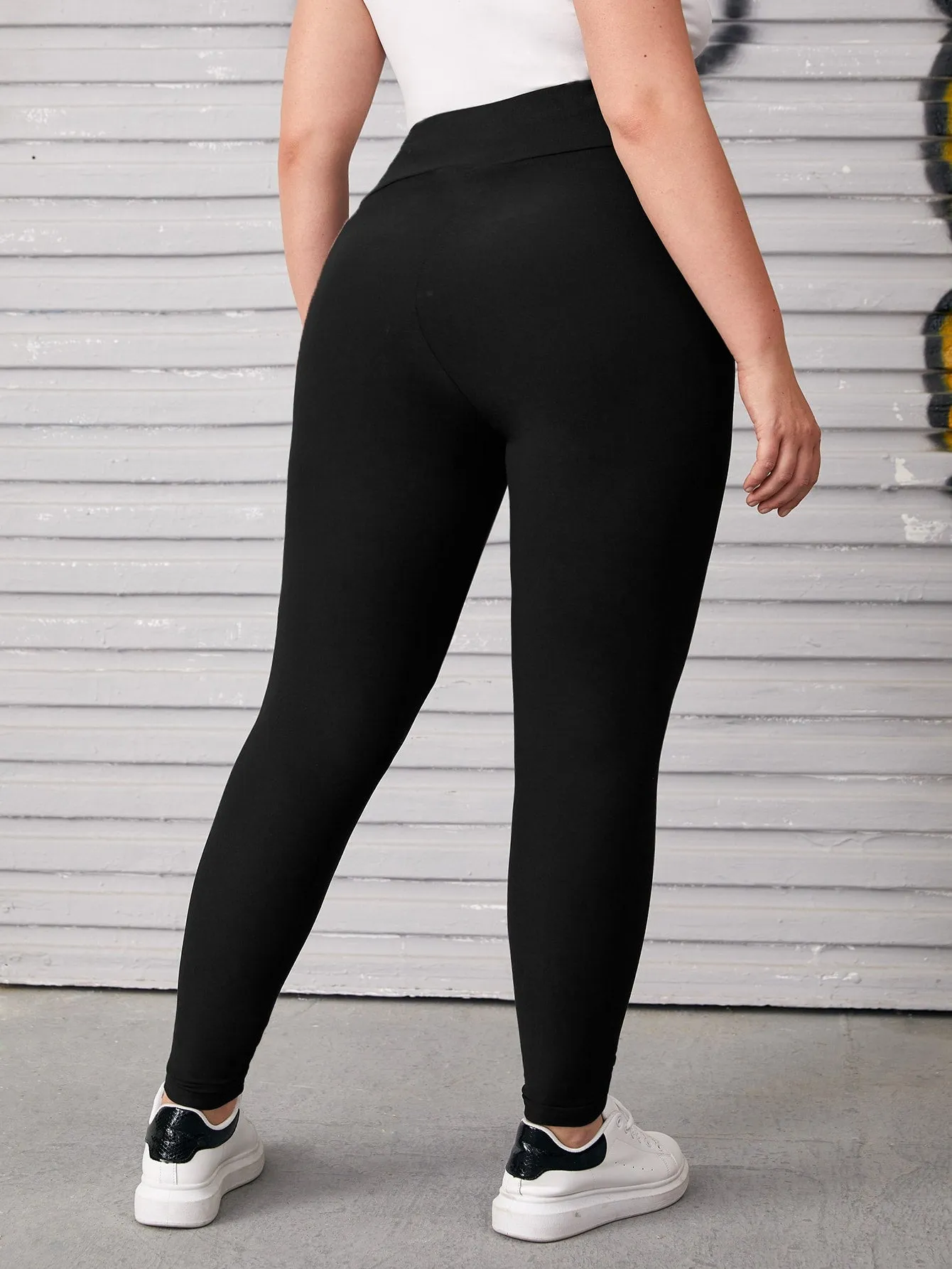 Plain Long Plus Size Leggings