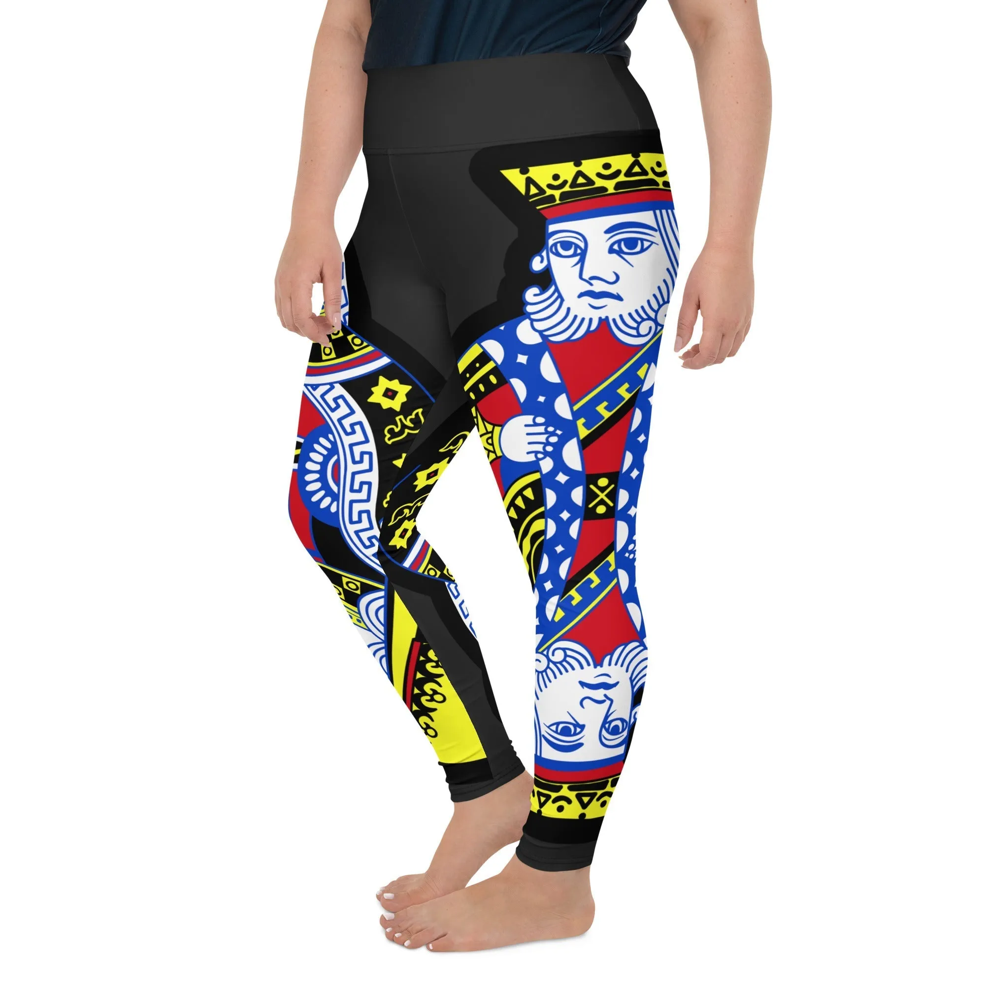 Playing Cards Plus Size Leggings