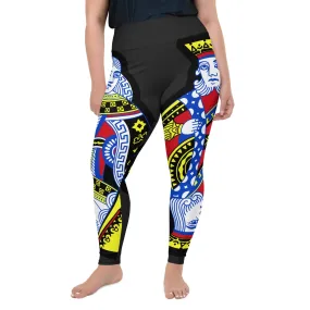 Playing Cards Plus Size Leggings