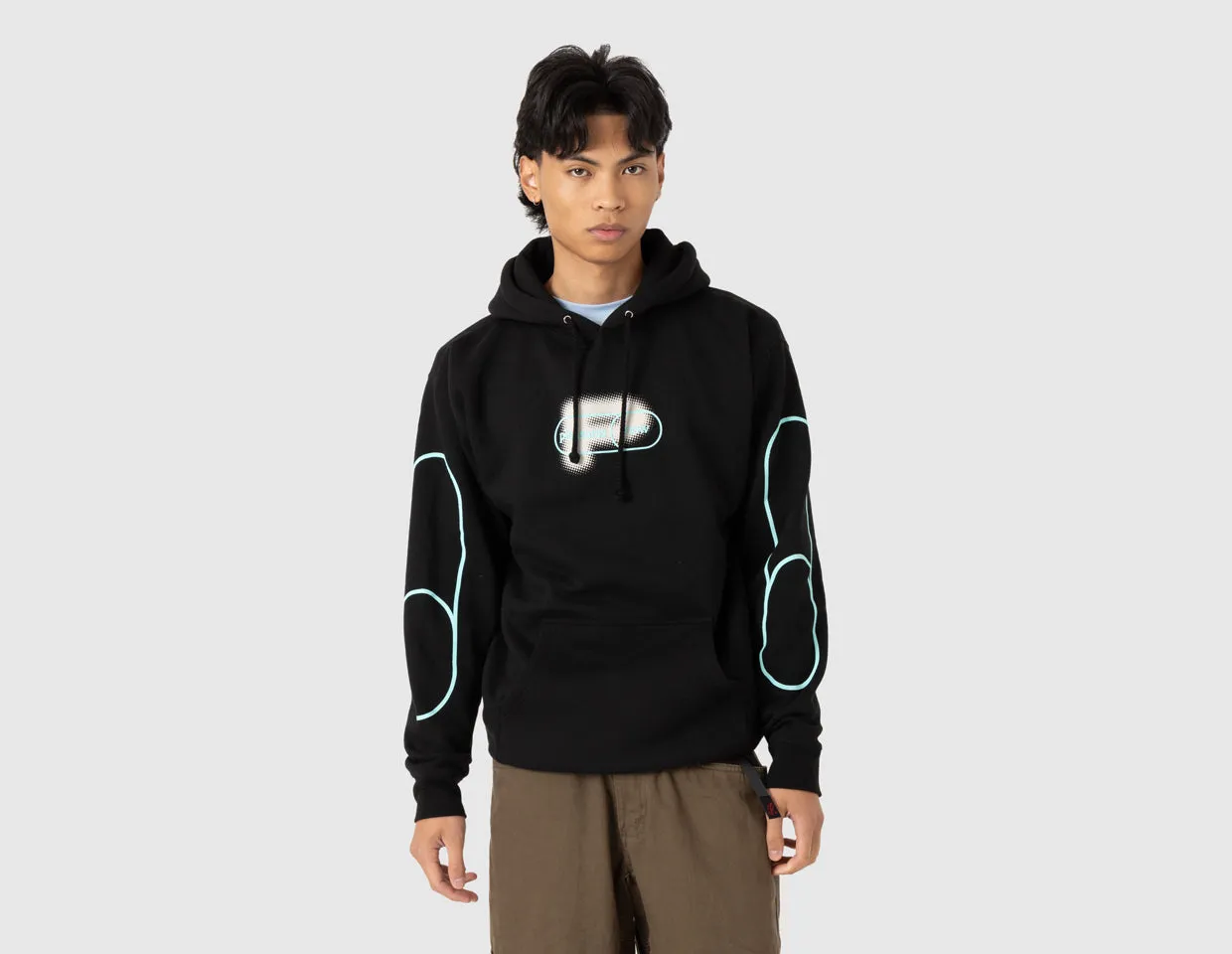 Pleasures Pixel Pullover Hoodie / Black