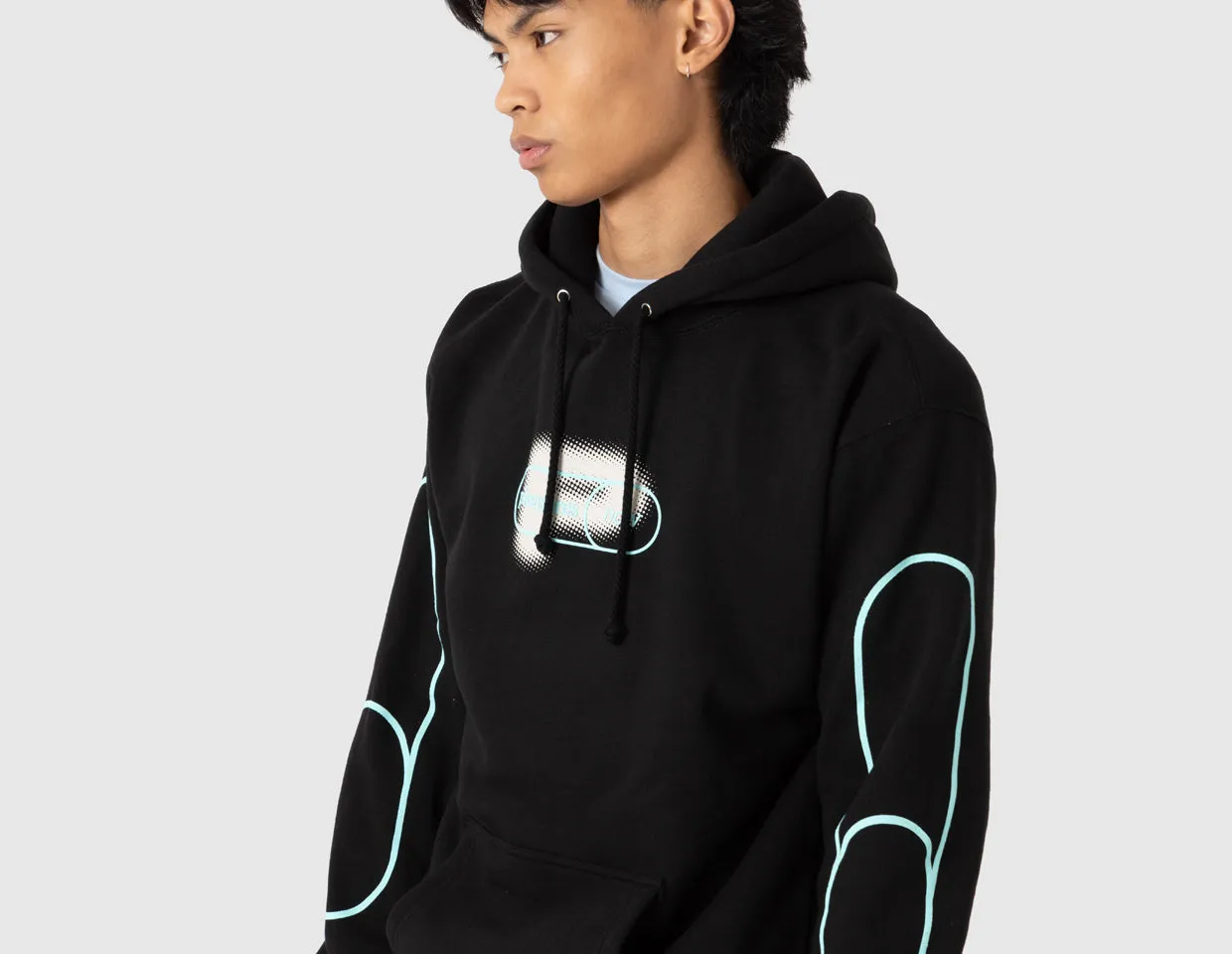 Pleasures Pixel Pullover Hoodie / Black